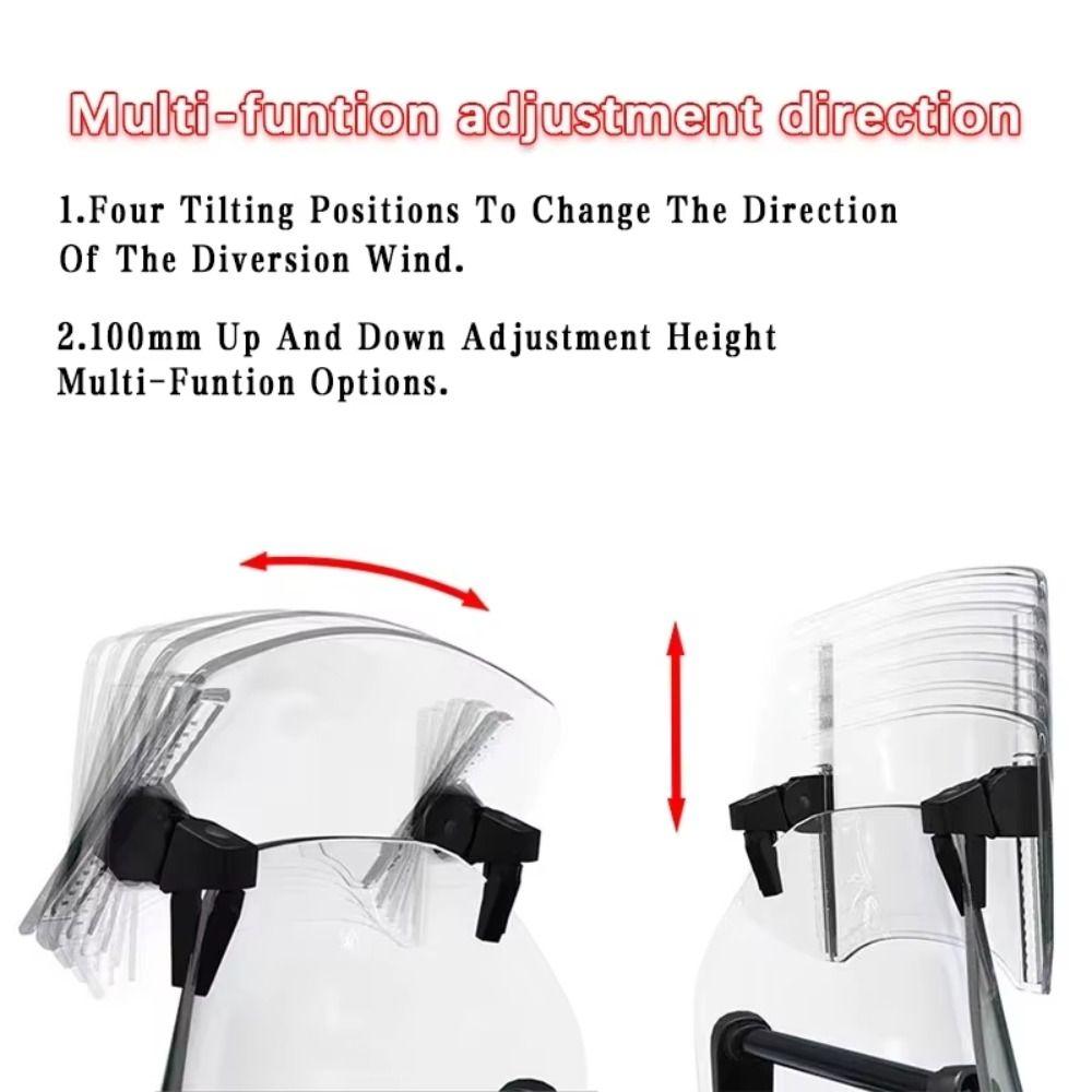 Universal Motorcycle Windshield Adjustable Angle Motorcycle Wind Screen  Front Vehicle