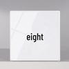 86 Type Creative White Glass Bedside Wall Switch with Indicator Light