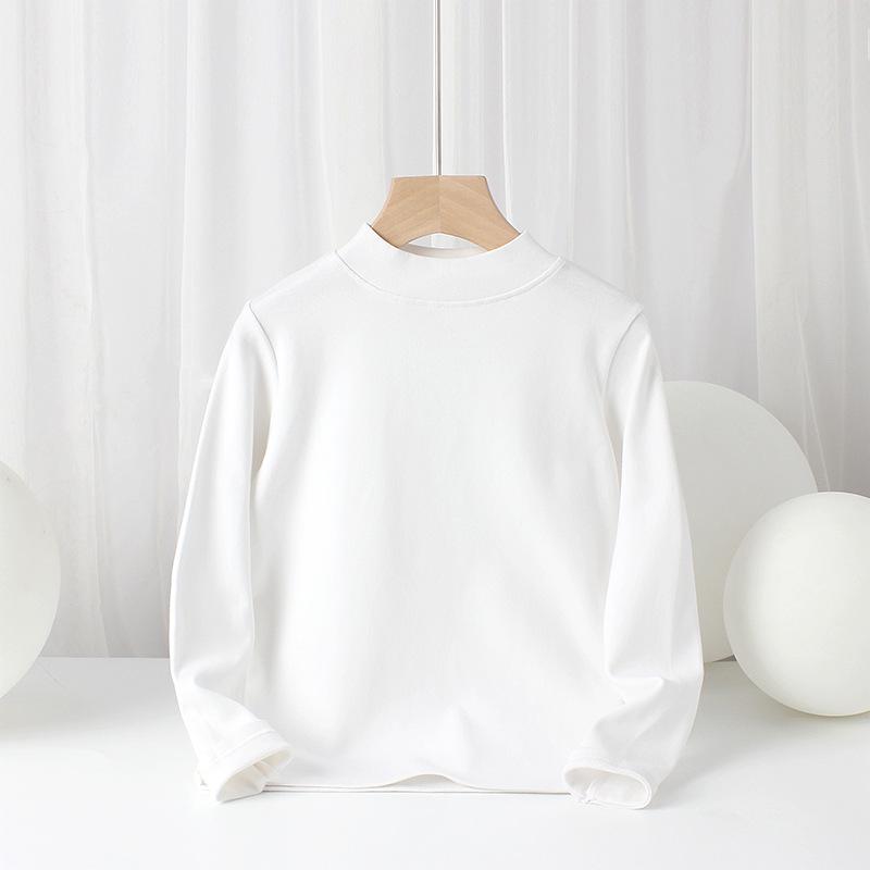 

Детская однотонная хлопковая водолазка с длинными рукавами в корейском стиле на весну и осень 160 cm