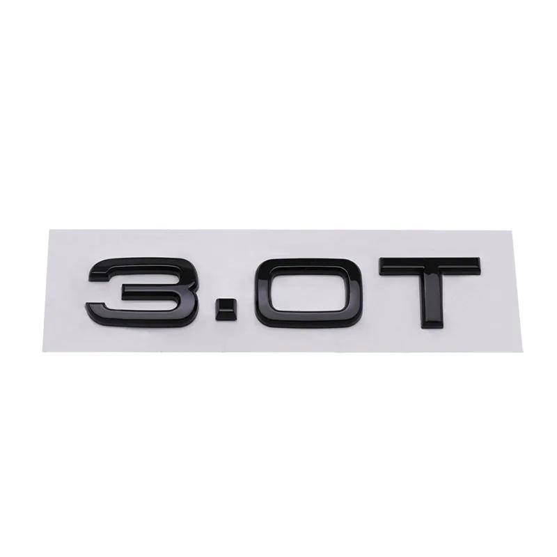AAWC1 3D 2.0 T 2.0T 3.0 T 1.8T Letters compatible compatible for A3 A4 A5 A6 A7 A8 Q2 Q3 Q5 Q7 Q8 car Engine Fender trunk Rear Decal Emblem