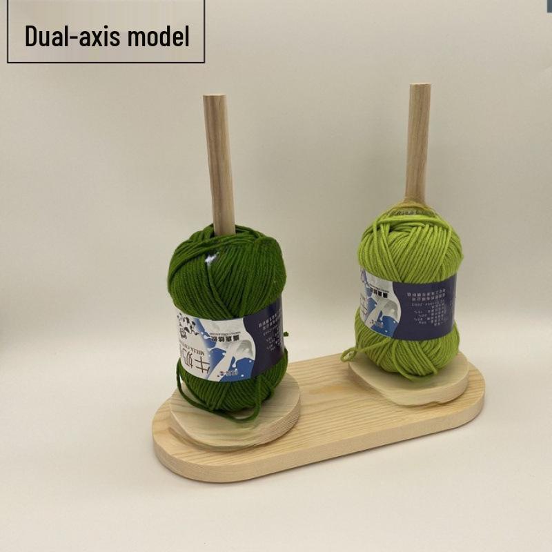 Handmade Solid Wood Portable Yarn Winder and Spindle Tool