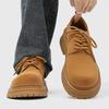 Men's Autumn and Winter Casual Work Tooling Heightened Thick-soled Derby Shoes
