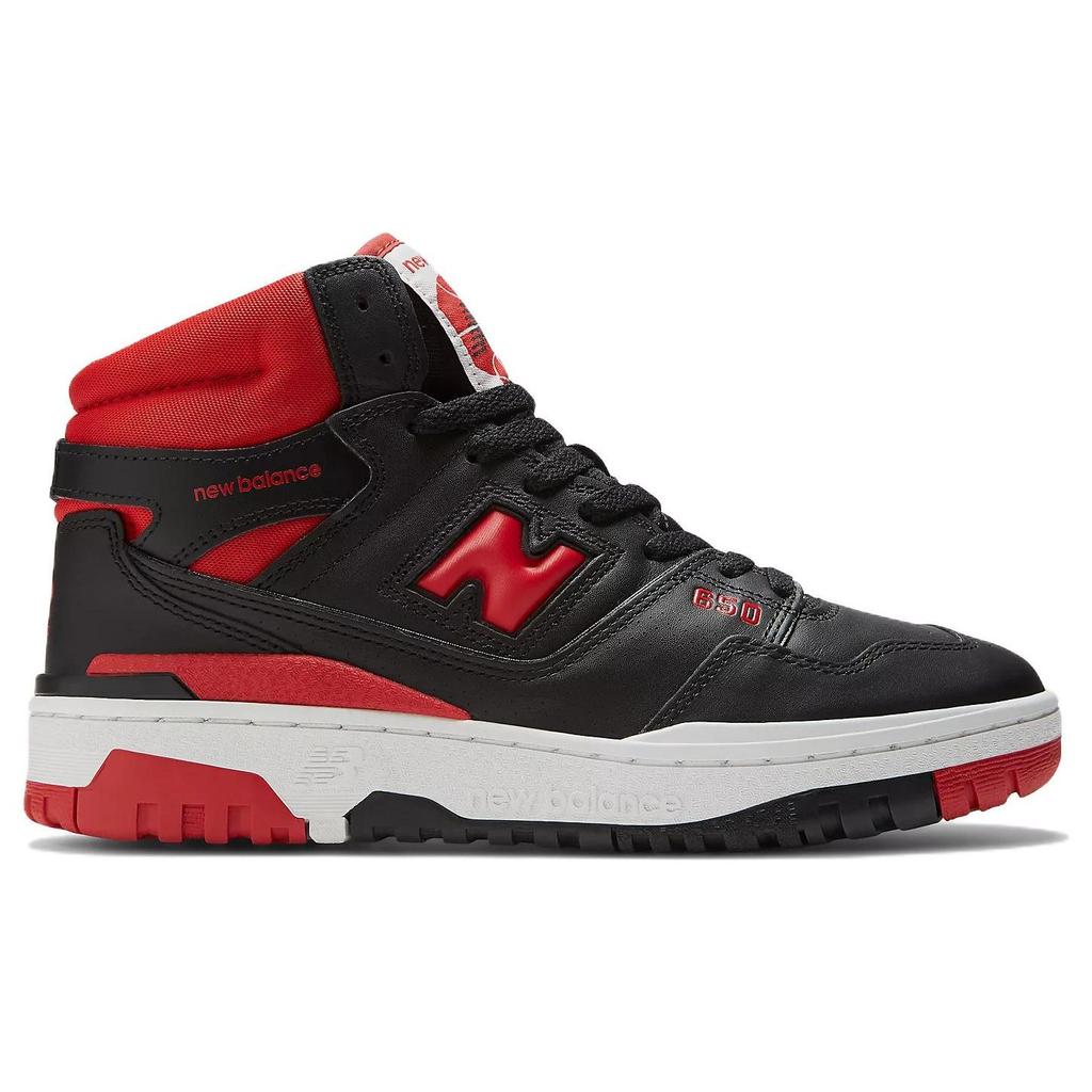 New Balance 650R Black Red Unisex Sneakers White BB650RBR