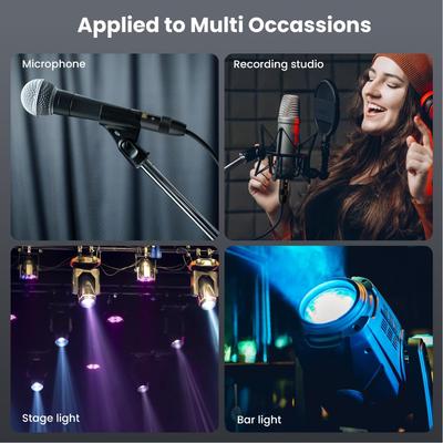 Male Connector 3.5mm To Dual XLR Male Flexible Y Splitter Cable Audio Cable Speakers Connection