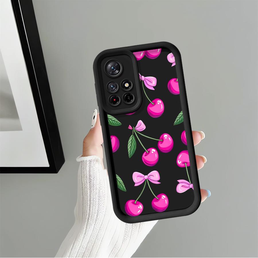 Cartoon Purple Cherry Phone Cover Case for Xiaomi Redmi Note 14 Pro Plus 12C 12s A1 A2 A3 A4 11s Note 13 11 13C 14C 12 10