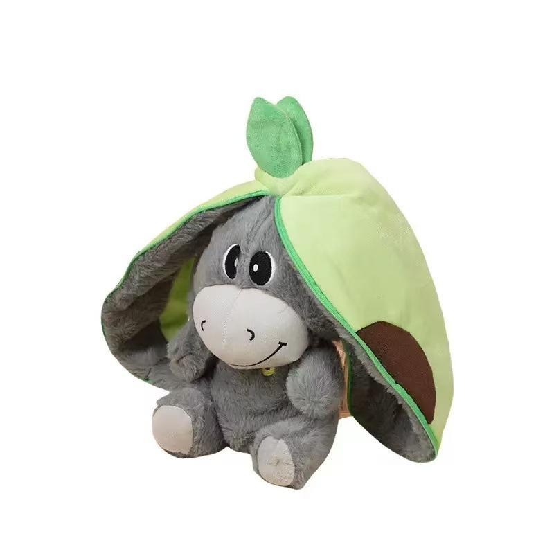 New Product Doll Breathing Avocado Donkey Strawberry Donkey Plush Doll Children s Doll Doll 28