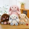 Cute Floral Bunny Plush Toy With Soft Short Pile For Children And Gift Giving