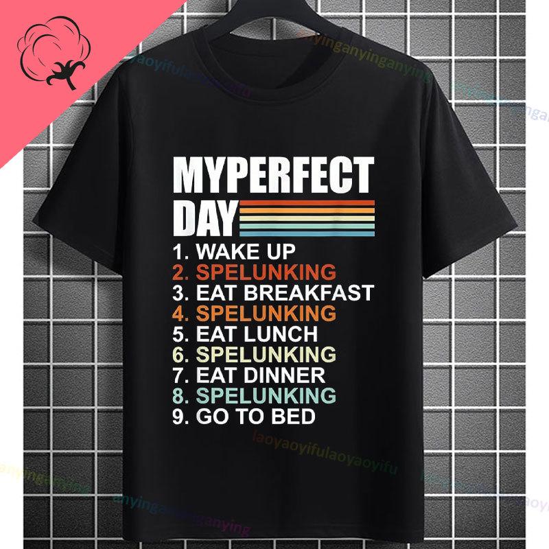 Funny Explore The Underworld Cave spelunking Graphic Tshirt Pure Cotton Shortsleeve Humor Style Fashion Tee Outdoor Clothing