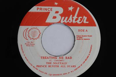 7inch Record TOOTS & THE MAYTALS - Pain In My Belly / Treating Me Bad NONE PRINCE BUSTER Jamaica Reggae, Ska & Dub Used