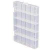 Standing 25-compartment Storage Case Clear Transparent Bead Parts Accessory Polypropylene Approximately