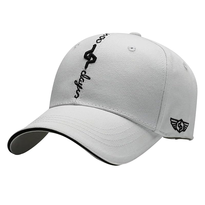 

[White Fang] hat baseball cap logo emblem saliva cap stylish Fashionable cool men s CA777 (white)