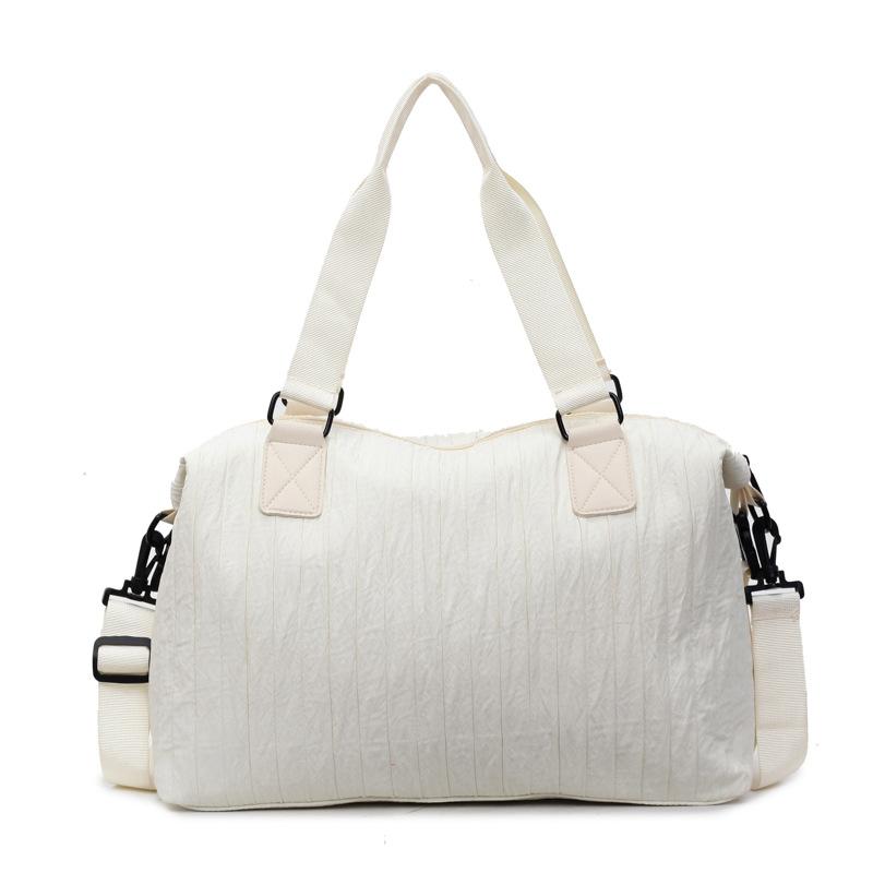 Niche large-capacity canvas bag women's new commuter messenger bag shopping class shoulder tote bag