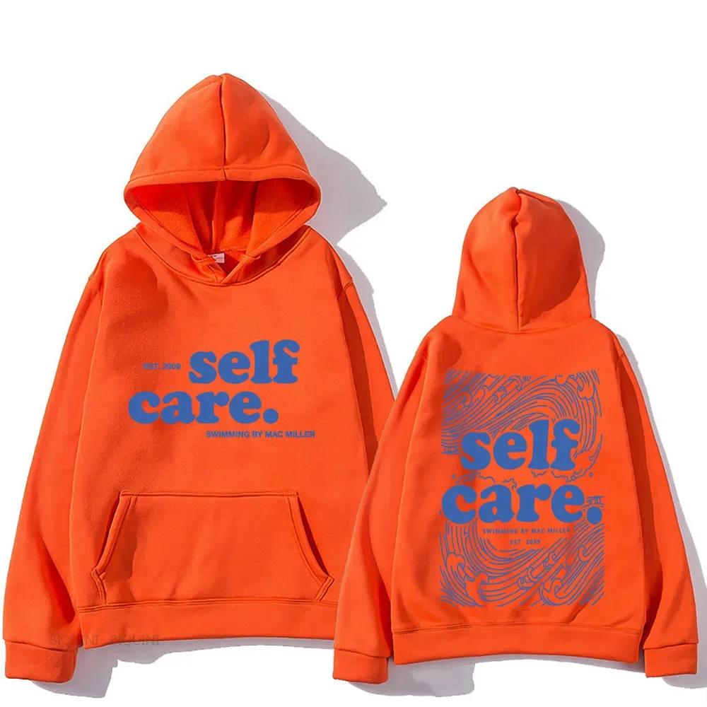 Heavy Mental Hoodie Macc Miller Self Care Sweatshirts Casual Men Long Sleeve Winter Spring Hooded Pullovers Hoodies
