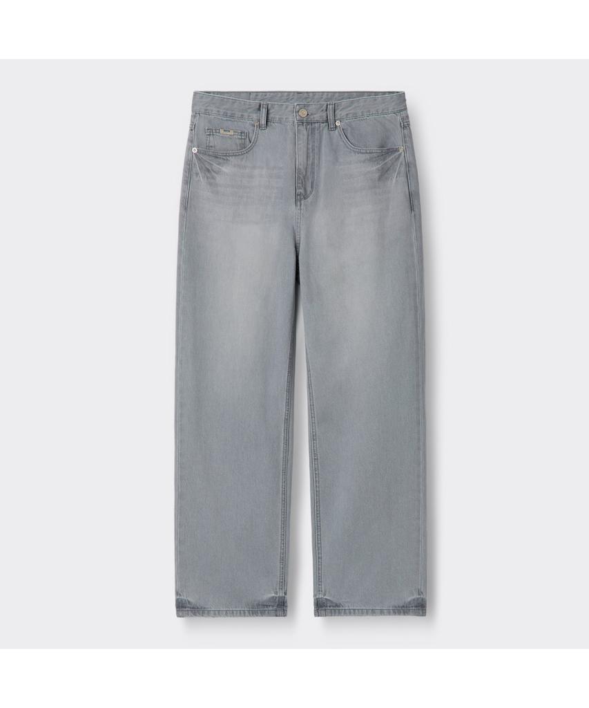 Keoseuuteommellou Gray Straight Fit Jeans Cwpam26384Gyx