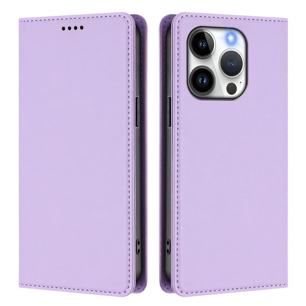 For iPhone 15 Pro Max/iPhone 15 Pro Leather Wallet Case Magnetic Closure RFID Blocking Phone Cover