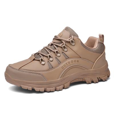 Men's Hiking Shoes Low-top Outdoor Anti-slip Breathable Thick-soled Shock-absorbing Men Shoes Lace-up Casual Sports Shoes Men