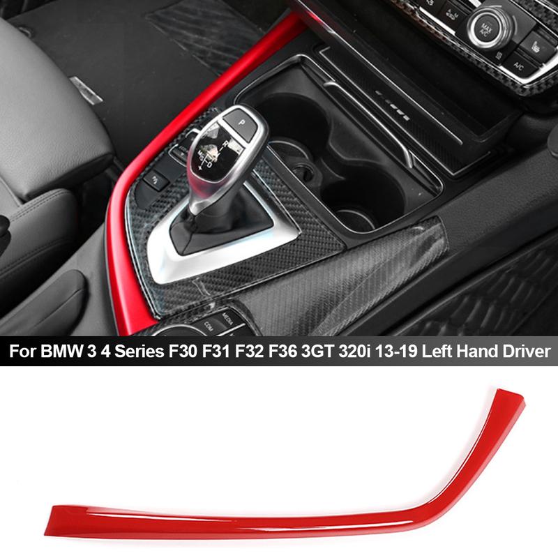For BMW 3 4 Series 3GT F30 F31 F32 F34 F36 320Li Car Accessories L-Shape Car Control Gear Shift Panel Decorative Strip