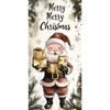 Cartoon Santa Claus Door Cover Christmas Outdoor Decoration Home Door Lining 2024 Xmas Ornament 2025 New Year Party Home Banner