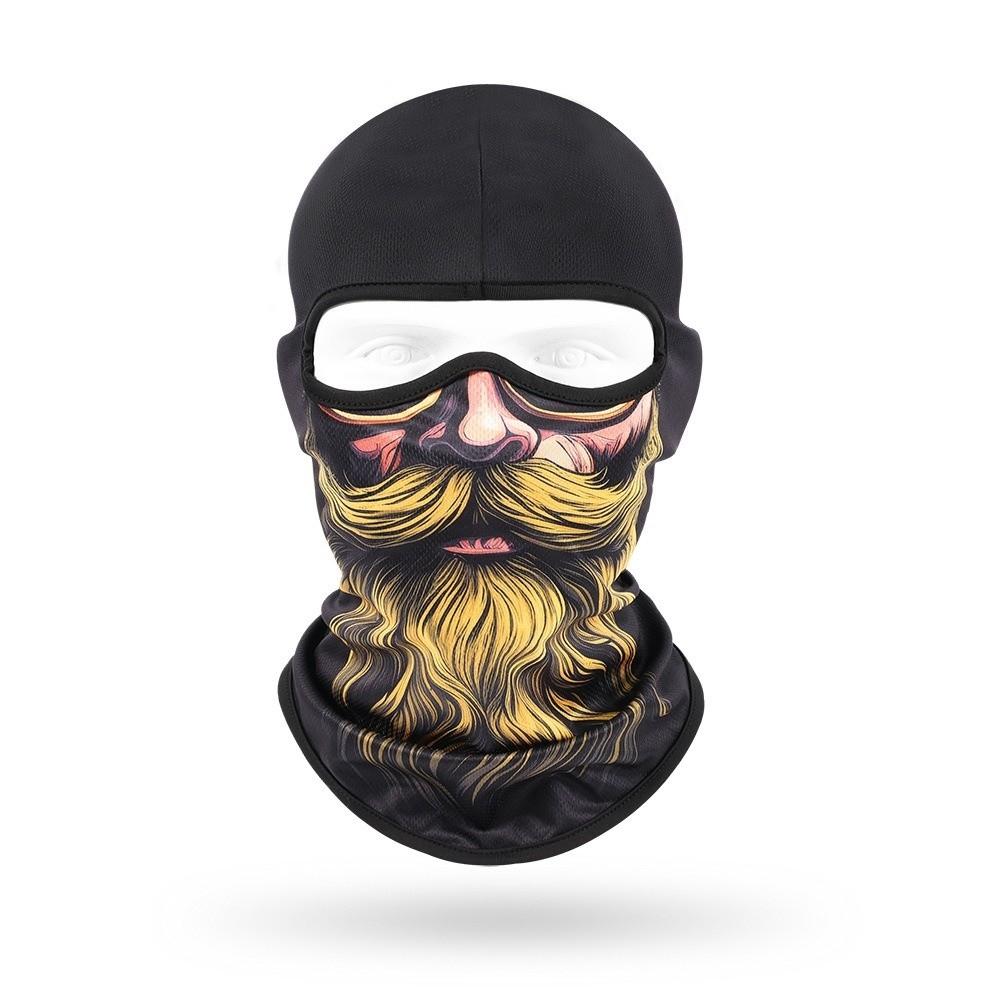 Beard Pattern Full Face Scarf Breathable Head Cover Cap Hood Caps Cycling Mask Outdoor