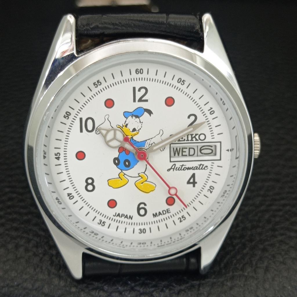 REFURBISHED VINTAGE SEIKO AUTOMATIC 6309A JAPAN MENS WHITE DIAL WATCH a443051-1