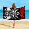 S-Slipknot Goat Skull Beach Towel Microfiber Soft Quick Dry Heavy Metal Skull Print Bath Towel For Rock Fans Swimming Outdoor