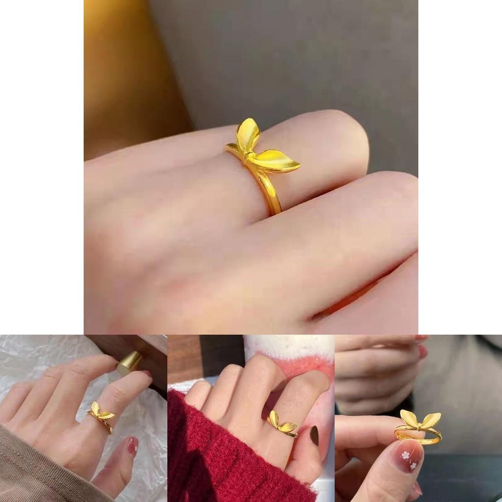 Unique Rabbit Ear Ring In Stunning Gold Plated Brass Ideal For Wedding Gifts