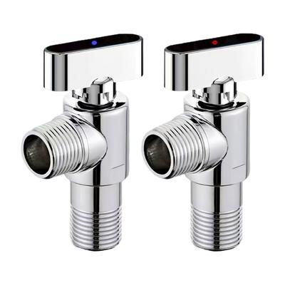1/2inch Water Shut Off Valves with Handle Universal Water Flows Control Valves Hot/Cold Water Turn Angle Stop Valves