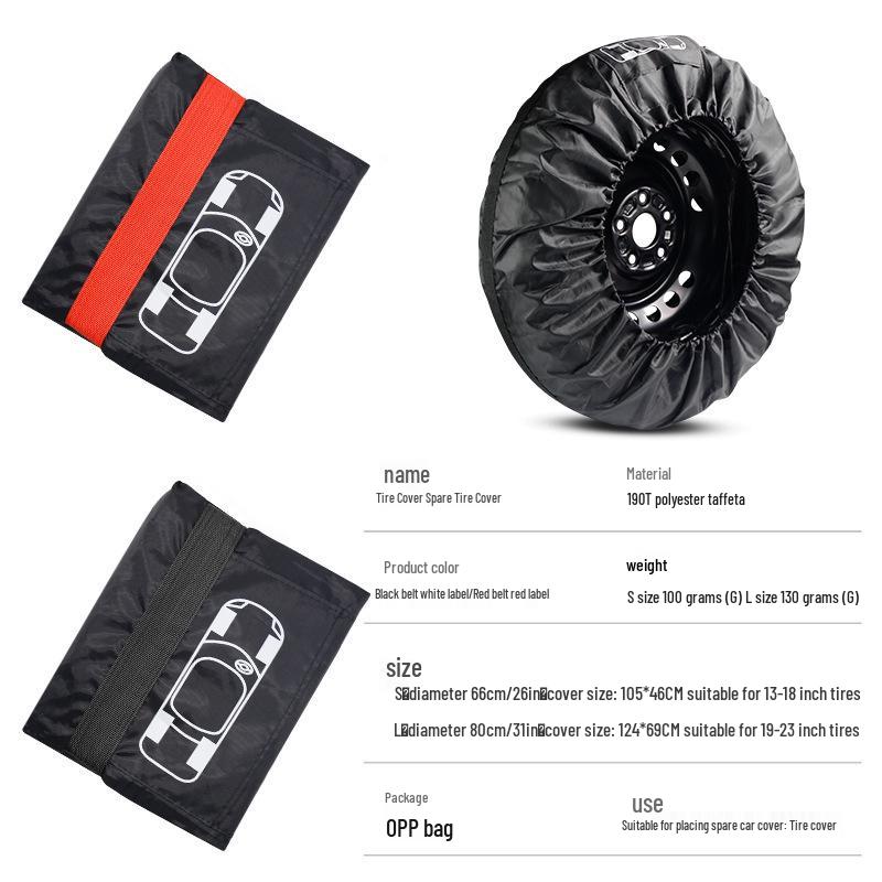 All-Weather Car Tire Storage Bag - Snow, Sun, and Dust Protection.