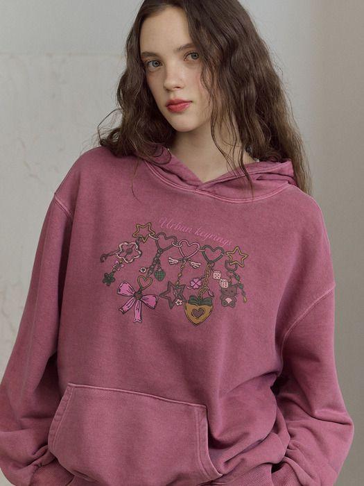 

CPGN Городской Брелок Crop Пигментная Толстовка Пыльно-Розовый ONE