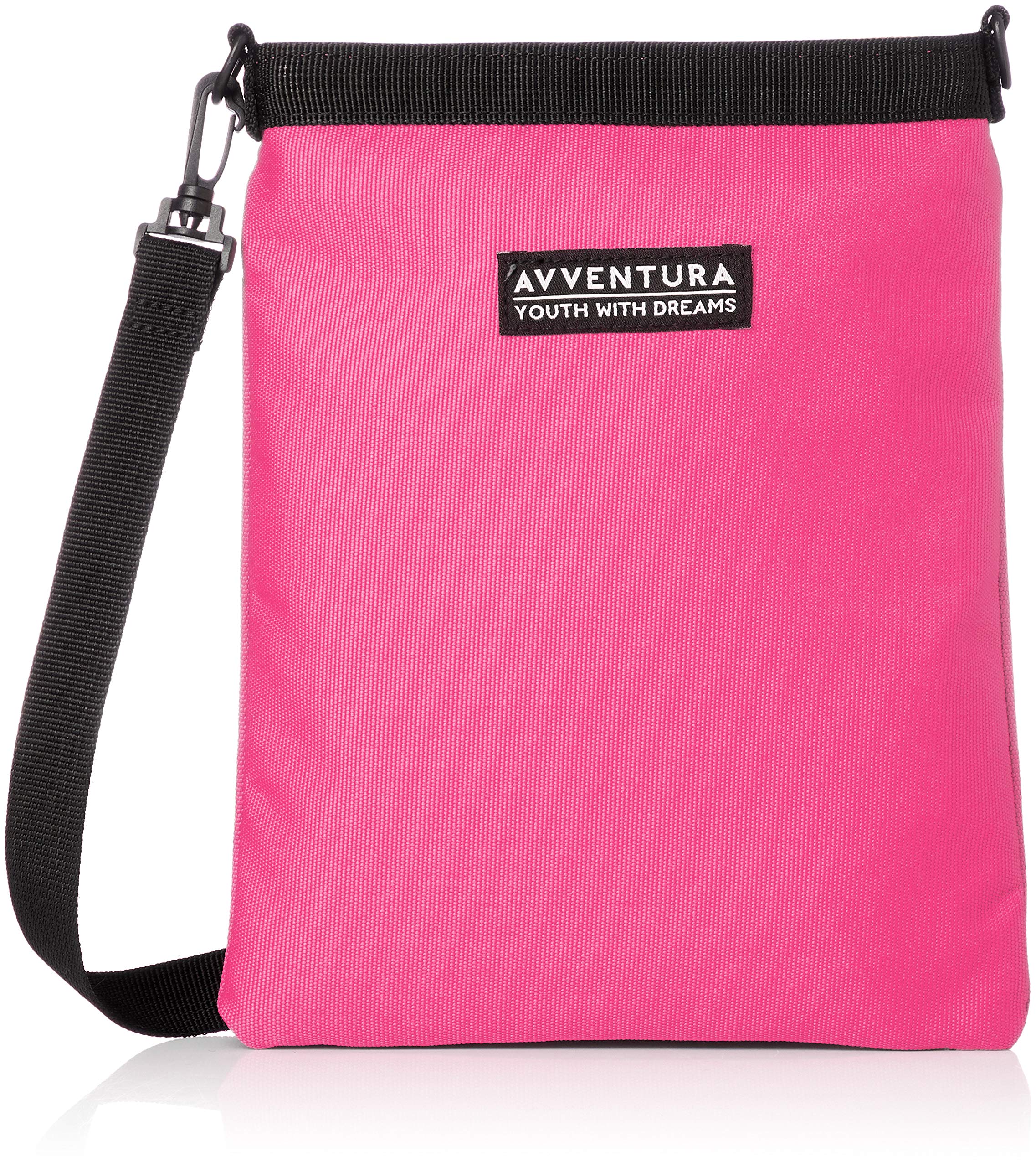 Сумка через плечо Aventura с нейлоновым логотипом, плоская, розовая