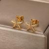 Cold Style Fashion Trend Starfish Earrings Women's Personalized Design Popular Earrings Ear Jewelry
