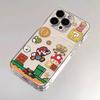 Transparent Cartoon Mario iPhone 17 Pro Max Case: Full Coverage, Anti-Drop, Summer Thin Shell