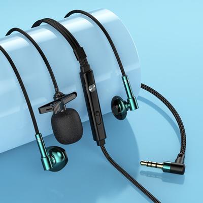 C81 Kablolu Kulaklık Çift Mikrofon Kulak İçi Ergonomik Gürültüler Engelleme Sağ Açı Kayıt Canlı Akış Oyun Kulaklığı Kulaklık