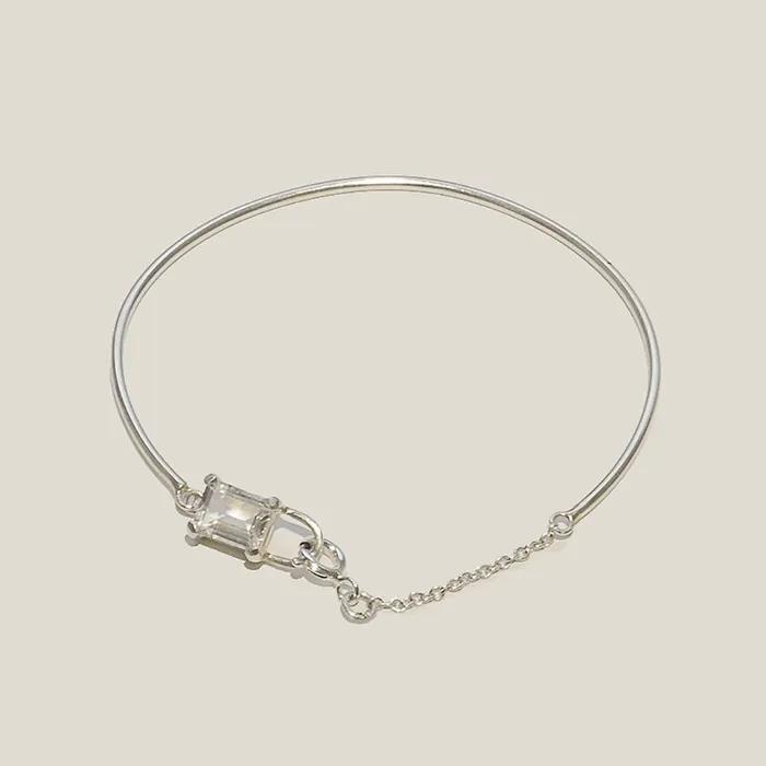 Topaz lock bracelet