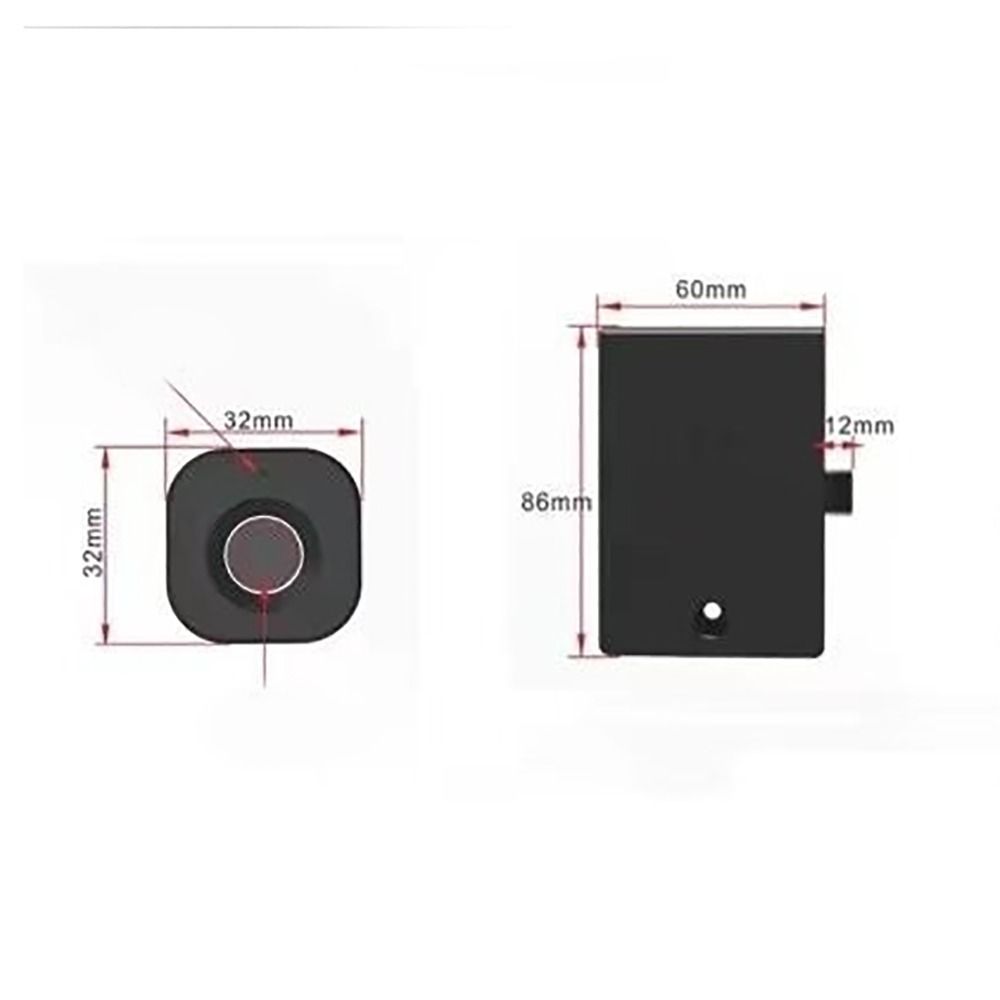 360-Day Standby Fingerprint Cabinet Lock Unisex Safety Fingerprint Access Smart Cabinet Lock Biometric Keyless Entry
