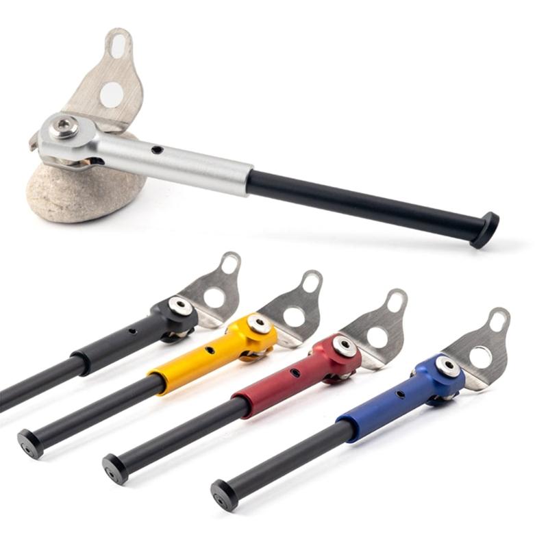 Aluminum Alloy Folding Bike Kickstand NonSlip Adjustable Bicycles Kickstand Stand Side Rear Parking Rack Easy To Install