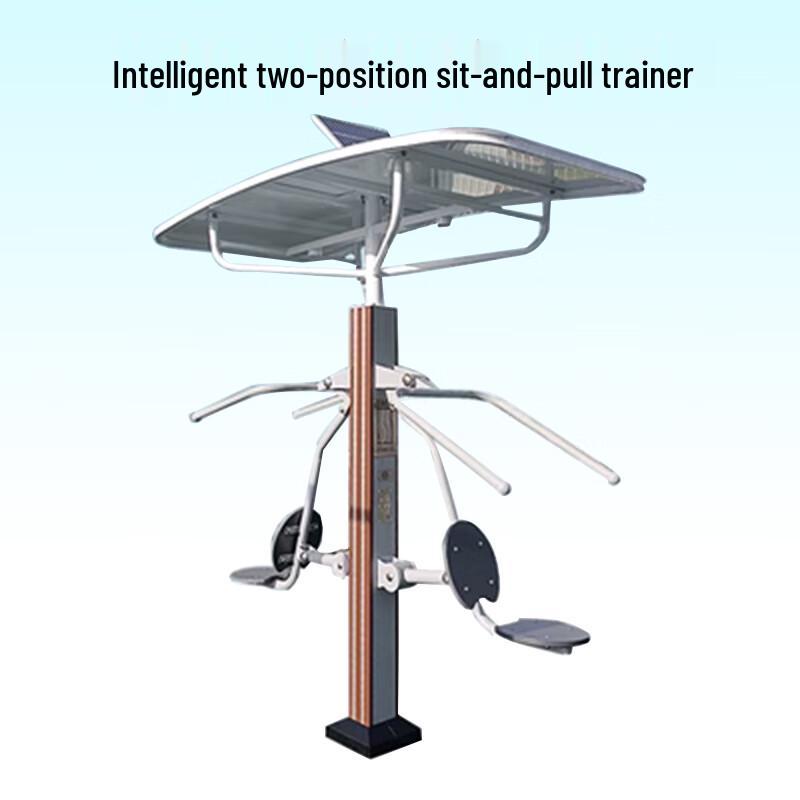 Smart Voice Outdoor Dual Seated Row Trainer