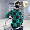 Boys' Casual Thick Sweater Autumn and Winter Children's Mink and Fleece Base Shirt