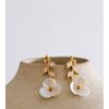 Yhpup Cubic Zirconia Resin Leaf Flower Stud Earrings Gift Exquisite Stainless Steel Fashion Chic Daily Korean Jewelry Wholesale