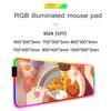 anime ramen Mouse Pad RGB Gaming Mousepad Big LED Pad PC Desk Mat Luminous Mouse Pad Large Keyboard Mats Table Rug With Backlit