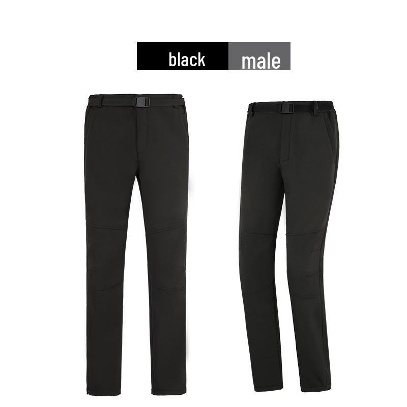 

Unisex Waterproof Fleece-Lined Ski Pants - Warm, Wear-Resistant, Plus Size, Ideal for Autumn/Winter Skiing and Mountaineering. Medium