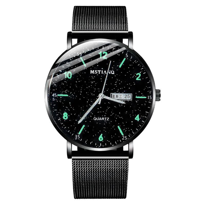 Teen Thin Watch Men's High School Student Trend Non-Mechanical Watch Junior High School Student Quartz Simple Watch