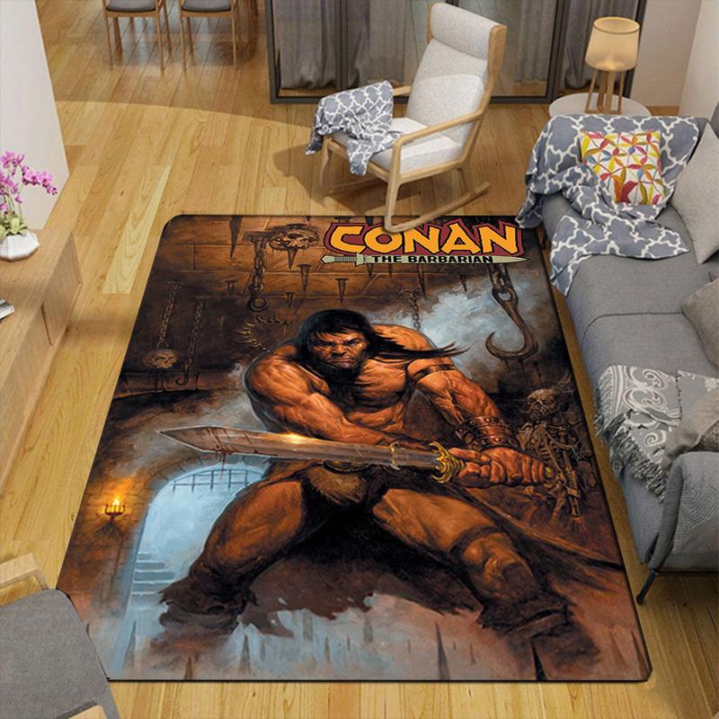 Conan the Barbarian Rug Floor Mat for Living Room or Bedroom Soft and Comfortable Carpet a Gift for Birthday and Holiday.SFF0917046