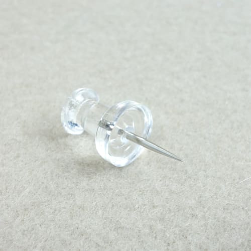 KOKUYO Plastic Thumbtack Daruma Type Transparent Kahi-25T