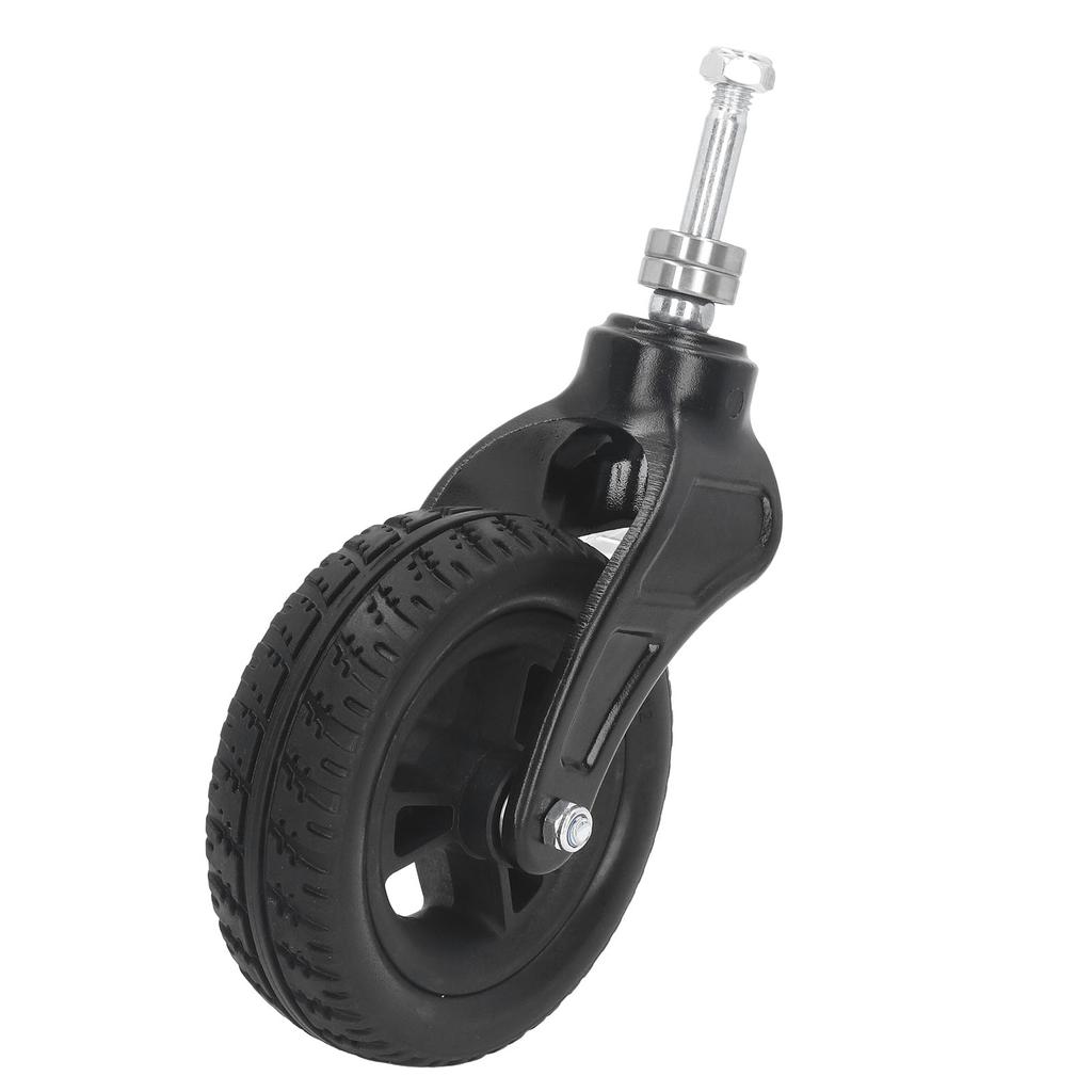 6in Wheelchair Tire Universal PU Hub PVC Tire Steel Strong Bearing Wheelchair Front Castor Wheel