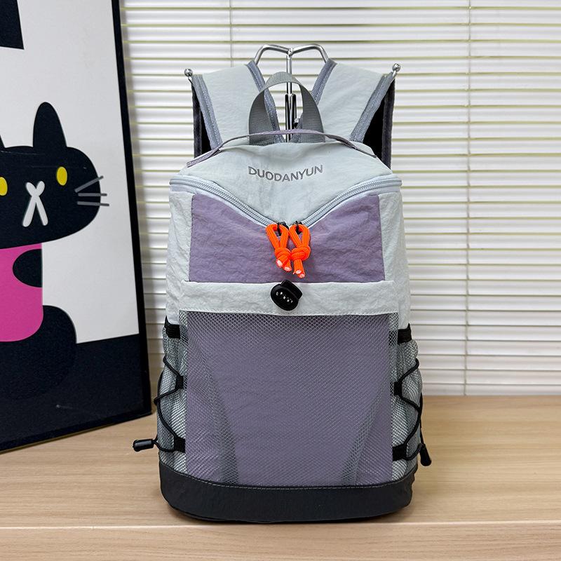 Schoolbag New Korean Leisure Sports Backpack Outdoor Backpack Hiking Large Capacity Travel Schoolbag Light Commute