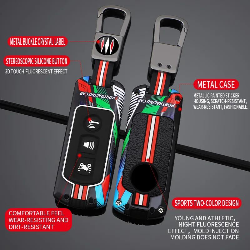 CPO1 Racing Style Metal Key Case Cover For Honda Motorcycle SH125 Forza 350 250 750 ADV 150 X-ADV SH150i SH300 150 PCX125 Accesorios