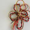 Mizuhiki hair ornament, red and black braided cord, for Japanese attire, coming-of-age ceremony, graduation ceremony, wedding, headpiece, hakama,