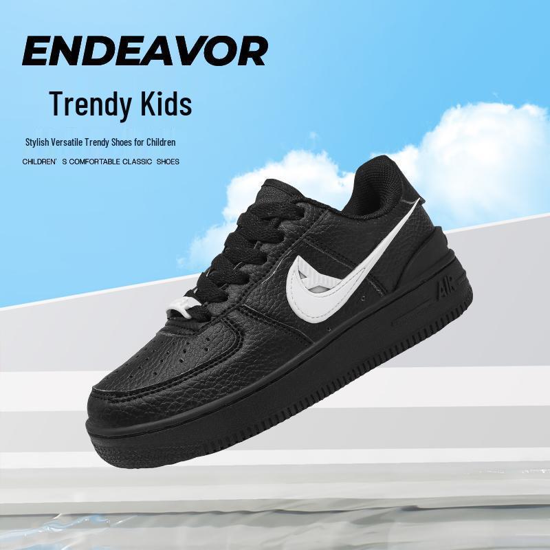 AJ Kinder Air Force 1 Skate-Schuhe, Neongrün, Damenmodell, Low-Top, AJ1.