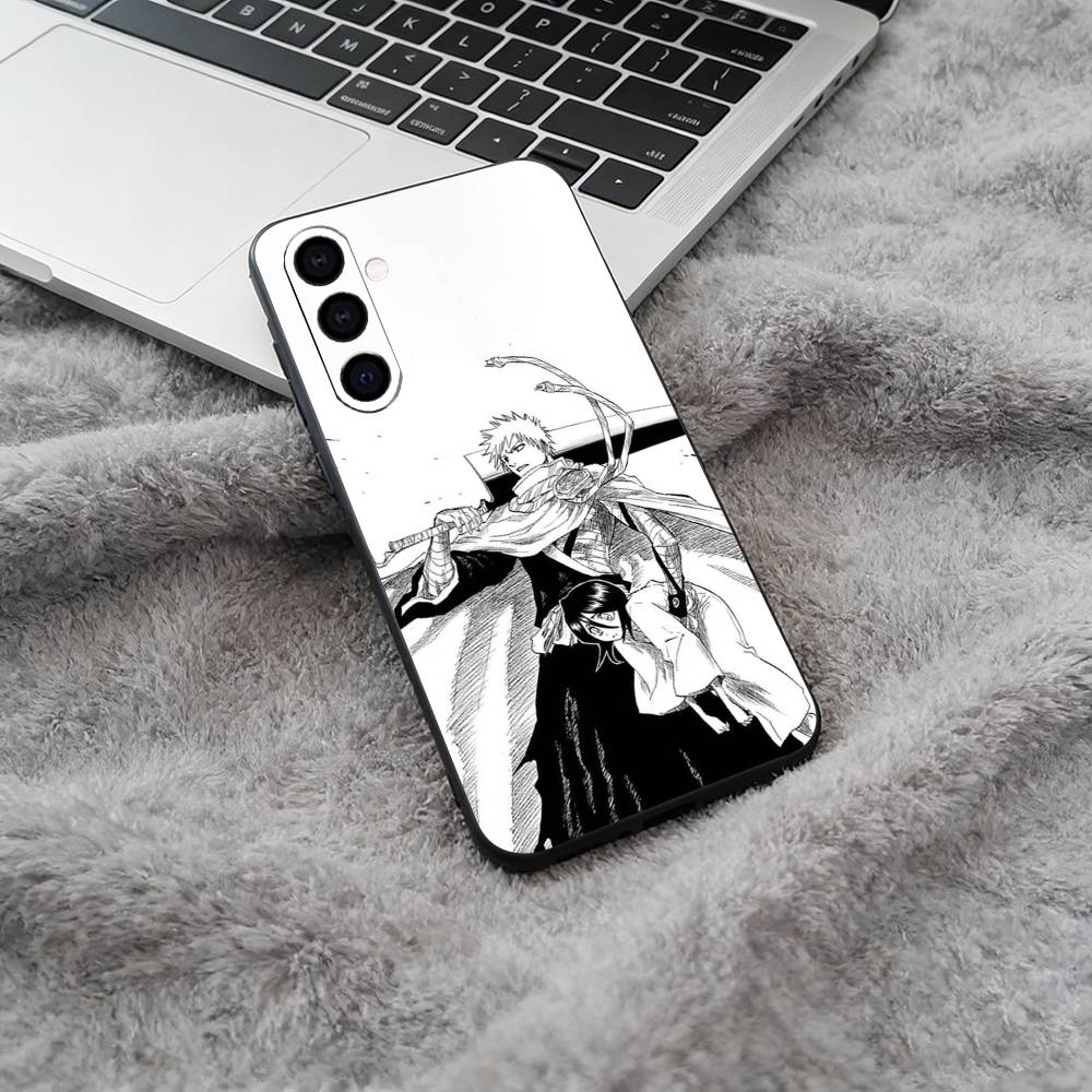 Hot anime-B-L-E-A-C-H Phone Case For Samsung Galaxy A73,A71 A72,A70,A53,A52,A51,Soft Silicone Black Cover